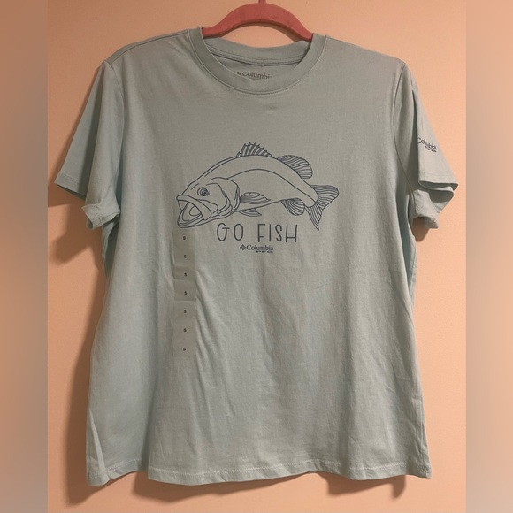 Columbia Other - Columbia Go Fish Tee - Soft Blue